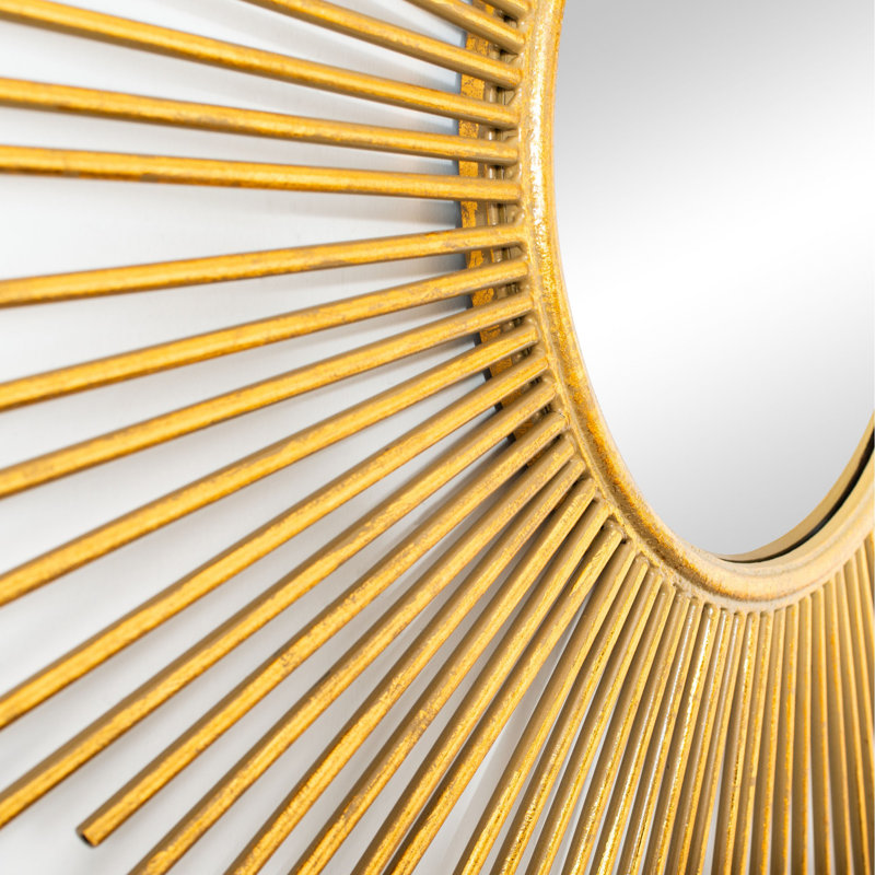 Bustamante Metal Flat Wall Mirror