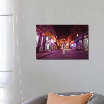 The Lonely Astronaut XX by Karen Jerzyk - Wrapped Canvas Print