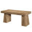 Bureau de direction moderne 55,12 po en bois brun clair avec double caisson pour bureau