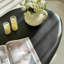 Table basse en plastique renforcé de verre noir-313010746