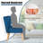 Velvet Slipper Chair with Ottoman-972820096