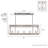 Hunter Squire Manor 5 Light Linear Chandelier Ceiling Light Fixture