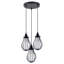 Maratea 3 - Light Black Cluster Pendant