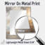 Beige And Gold Minimalism Storms II - Beige Coastal Wall Mirror-57507187