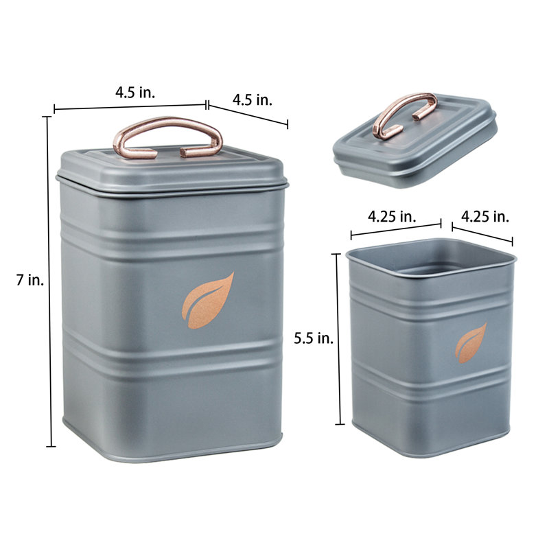 Saf-care Metal Canister - Set of 3