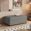 Lit simple avec repose-pieds pliant avec matelas et lit d'invité convertible noir-115698427