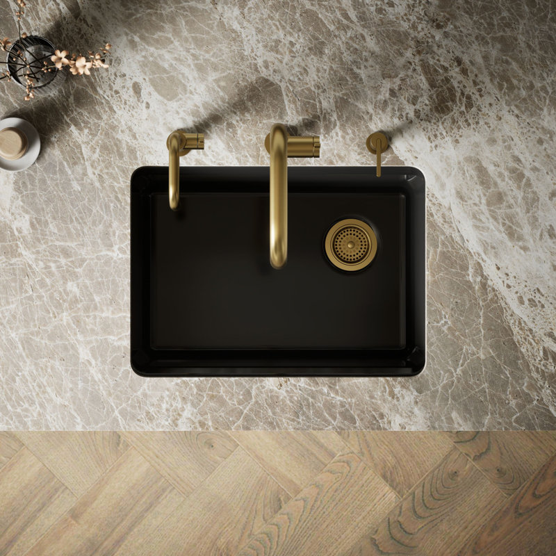 Riverby® 27"L x 22"W Kitchen Sink, Black