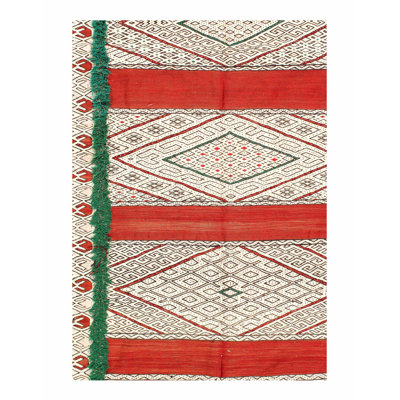 5'X8' Southwestern Area Rug in Ivory