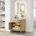 Whitewashed Oak with Matte Black Trim