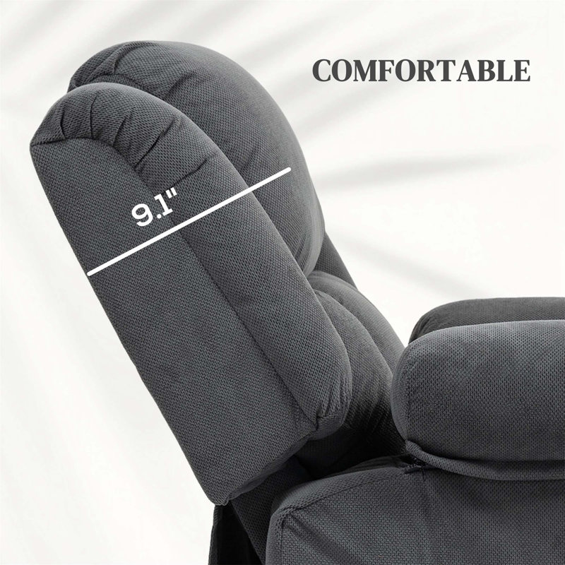 Fauteuil inclinable électrique avec massage par vibration et chauffage lombaire pour un confort et une détente ultimes