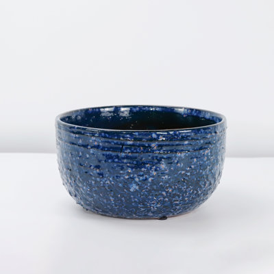 Petits pots de fleurs en céramique émaillée Pebble Beach Bowls (lot de 6) - Intérieur/Extérieur