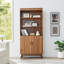 Bibliothèque de rangement de 68 po de hauteur avec armoire-1827015081