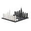 Chess Set Acrylic Chicago With Chicago Map Wood Board
