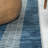 Ventress Geometric Striped Machine-Washable Blue/Cream Rug-1568966232