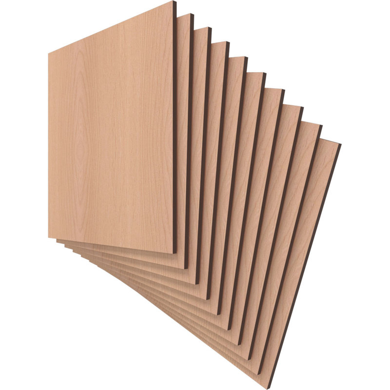 Planches en bois, Aulne, H 11,75 po x l 11,75 po x P 0,25 po