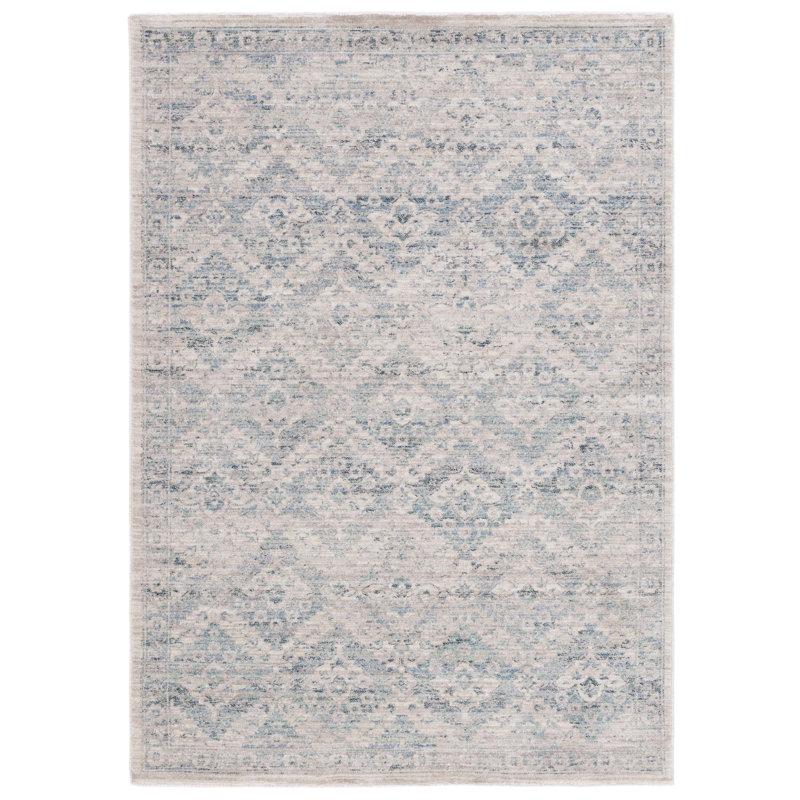 Neave Antique Patina Performance Geometric Rug, Rectangle 9' x 11'6"