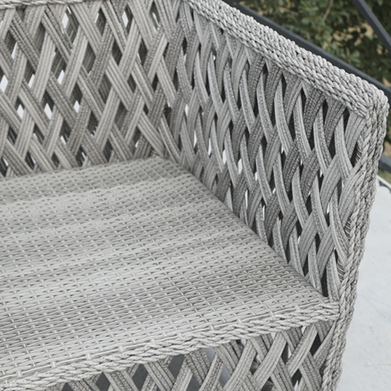 Charnee 74.8'' Wide Rectangle Wicker Patio Sofa with Cushions