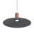 Meier 20" LED Pendant in Coffee/Black