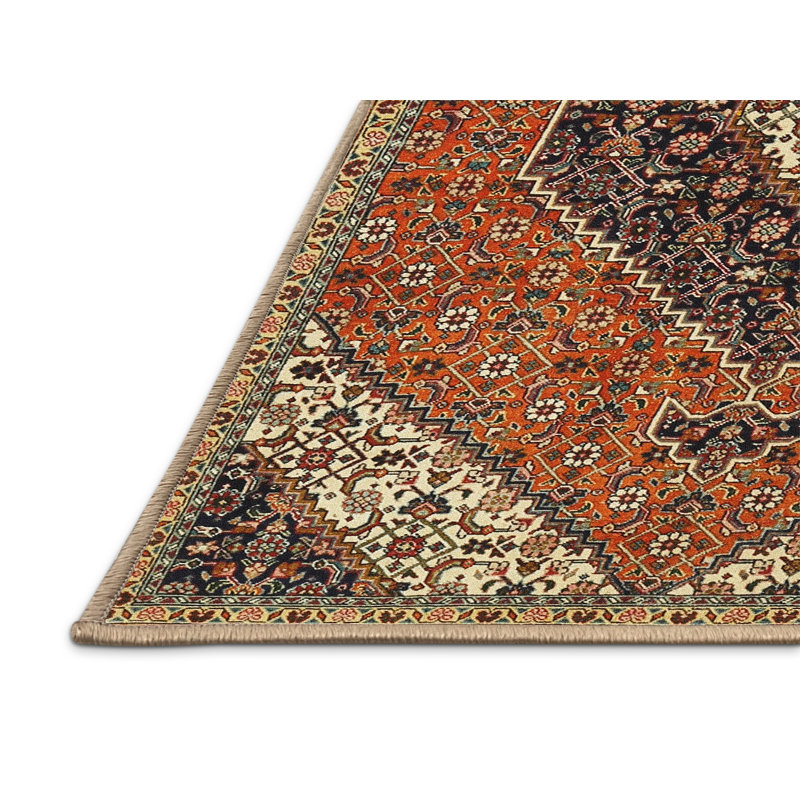 Tapis oriental tissé à la machine Cazeau, Rectangle 5 pi x 7 pi