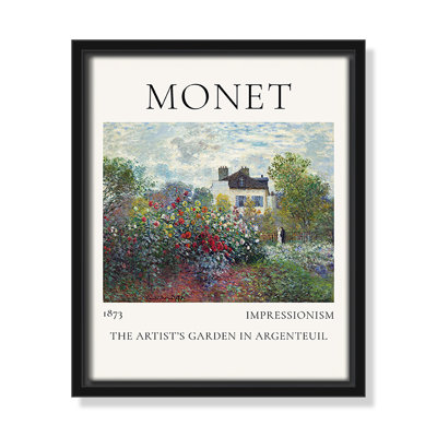Jardin des artistes à Argenteuil, reproduction de Claude Monet