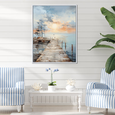 Pier and Dock Seaside III - Coastal Pier, art mural encadré