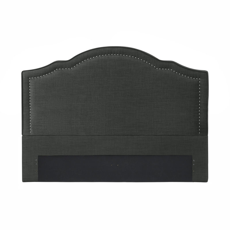 Tête de lit tapissier Mongeau, Gris foncé, Très grand
