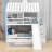Perignan Kids Twin Over Twin Bunk Bed with Trundle-277188431