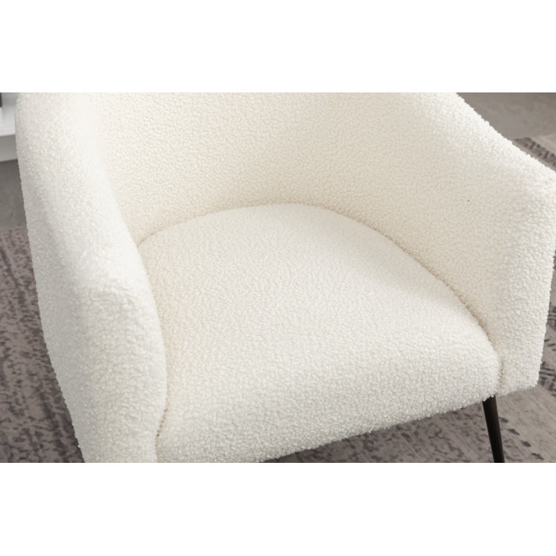 Fauteuil demi-tonneau l 28 po Hisakazu, Noir