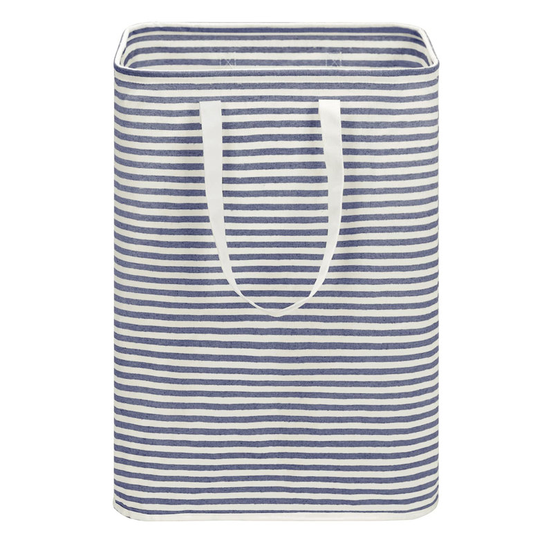 Laundry Hamper with Handles, Blue