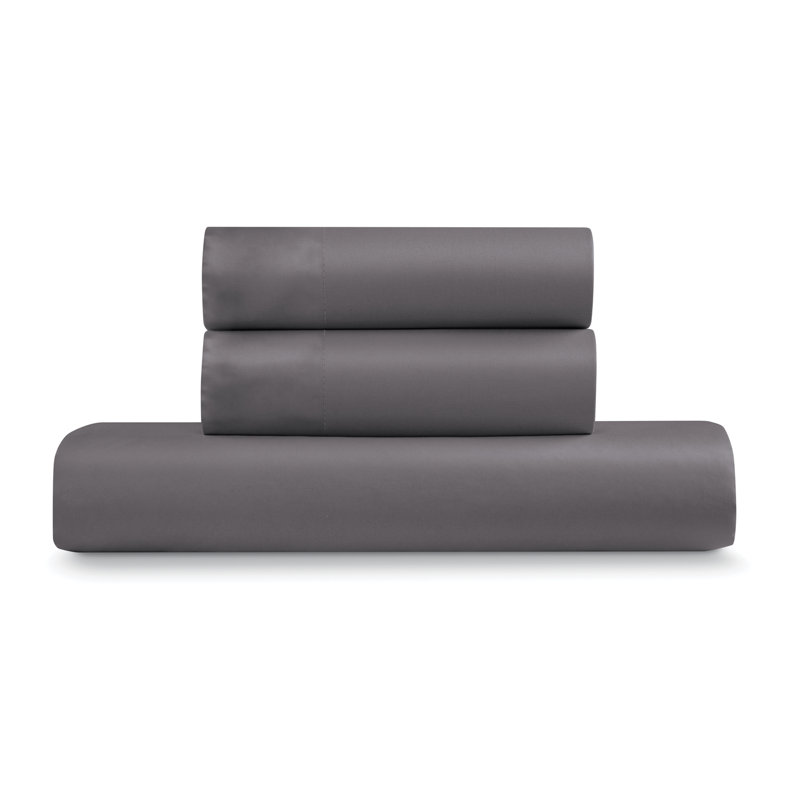 EJ Classic Cotton Percale Duvet Cover, Charcoal