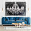 Lustre en cristal grunge sur toile-900466926