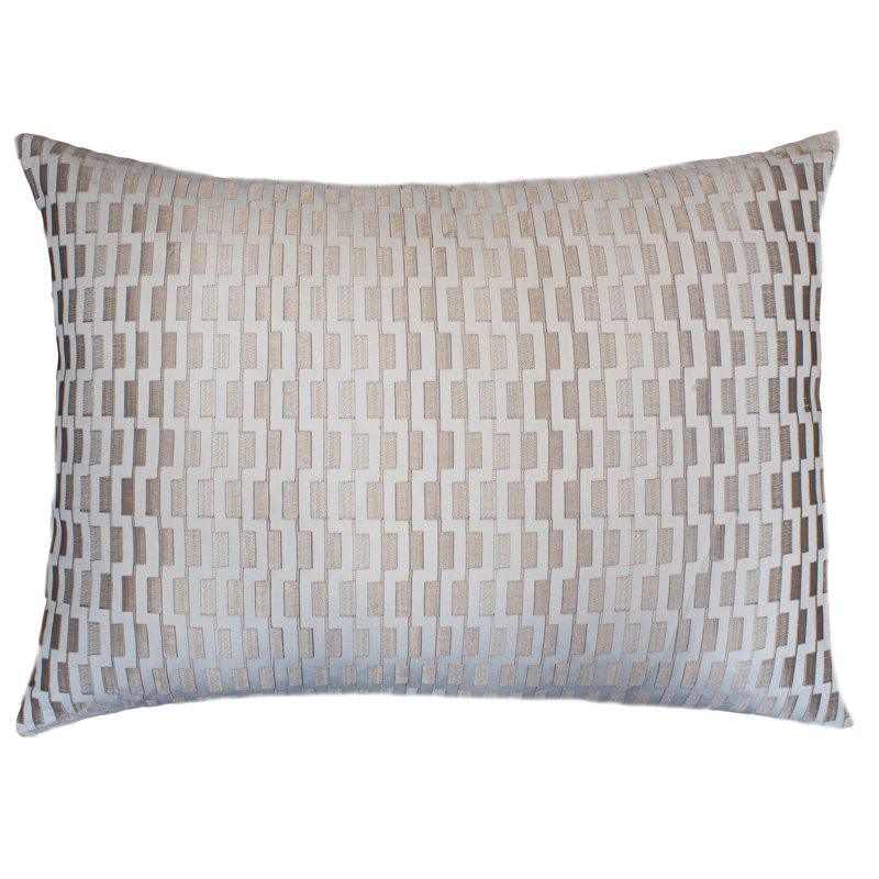 Ingot Lumbar Throw Pillow, Palladium, 20"H x 26"W