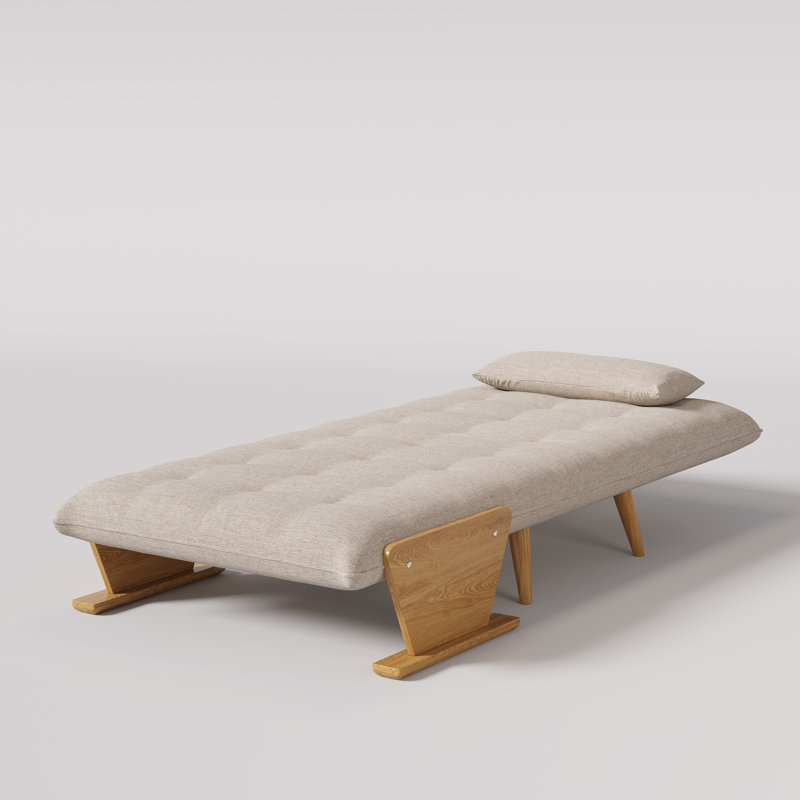 Canapé-lit rembourré convertible, chaise-lit réglable 3-en-1, H 32,3 po x l 36,6 po x P 31,5 po