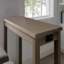 Transitional Style 3Pc Dining Table Set 1 X Table 2 X Stool Padded Seat Nailhead Trim Usb Port Wire Brushed