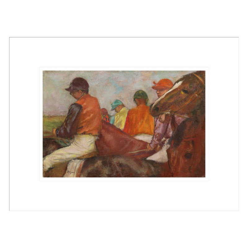 «The Jockeys» par Edgar Degas, impression giclée encadrée, H 12,97 po x l 16,75 po