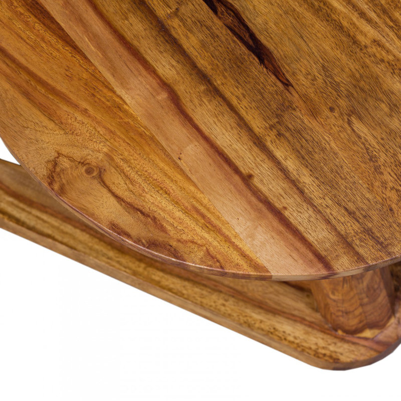 Boha Solid Wood Abstract End Table, Sheesham