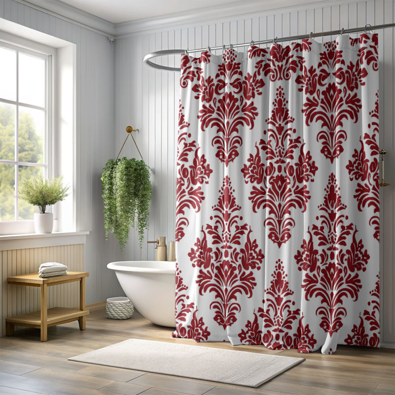 Rideau de douche standard 1 pièce Royal Elegance, H 74 po x l 71 po