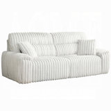 Rasha Power Motion Recliner Sofa With Sleeper Bed, USB, Grey Corduroy