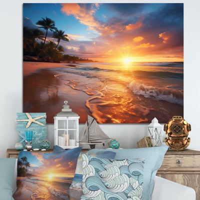 Beach Photo Sunset Serenade XIII - Nautical & Beach Wall Art Living Room
