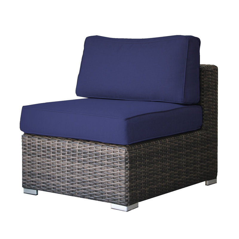 Chaise de patio Minnesota entièrement assemblée avec coussins Sunbrella