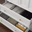Freestanding Wooden Wardrobe Armoire with 2 Drawers-1354975060