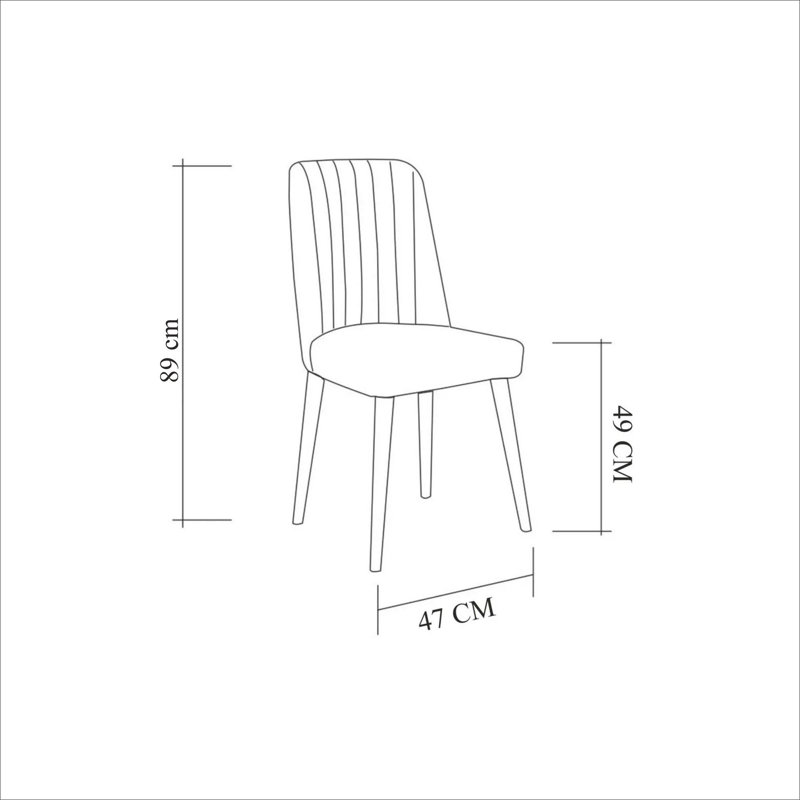 Chaise d'appoint rembourrée en polyuréthane, Bleu, Brun