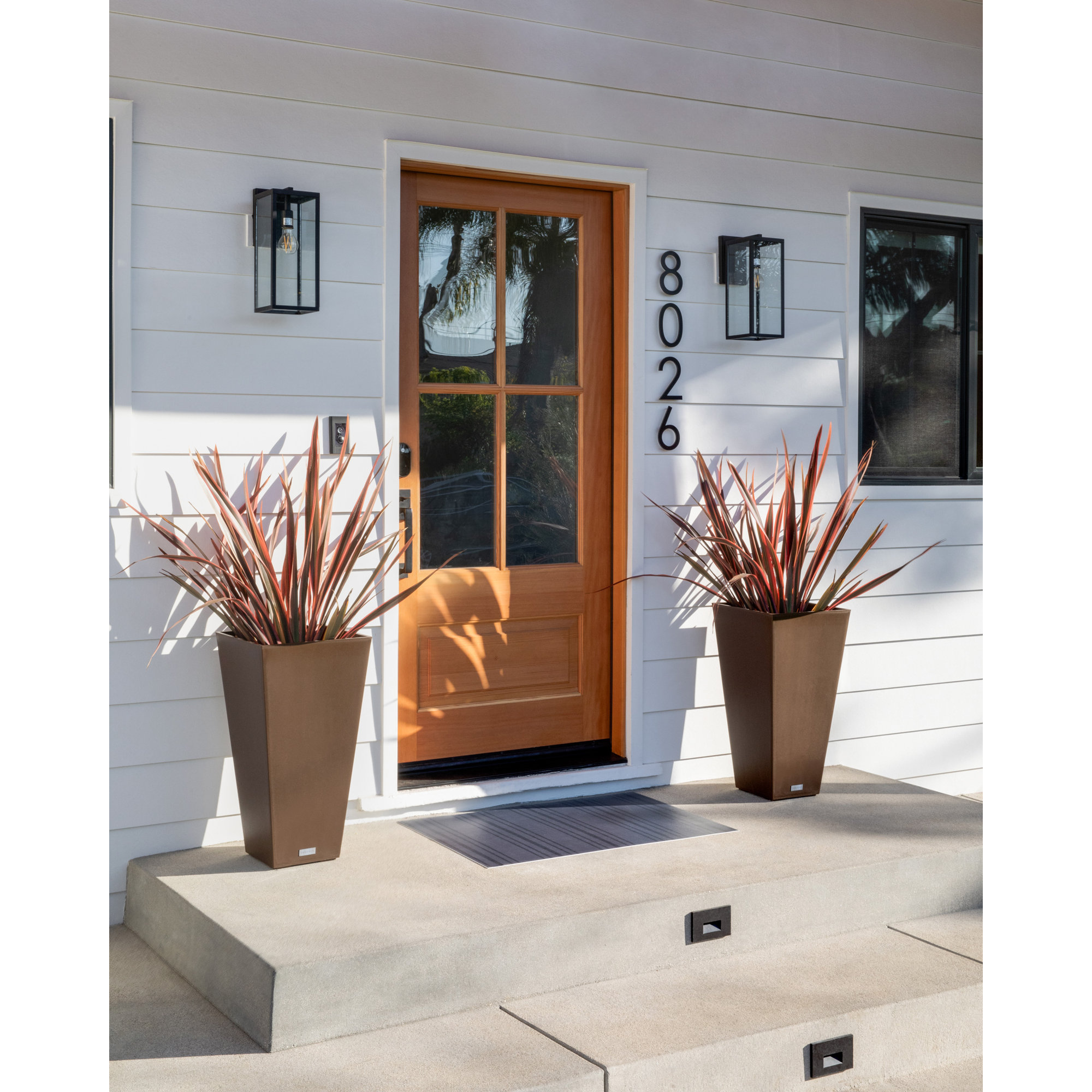 Pure Series Midland Planter, 2, 30" H x 15.25" W x 15.25" D, Espresso