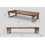 Grande table basse en bois massif Haley