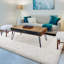 Mathilde Solid Colour Shag Area Rug-1386277339