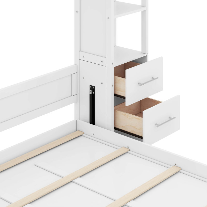 Ellettsville Unfinished Murphy Bed, White