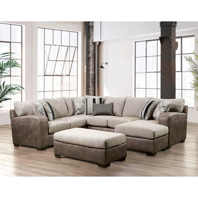 Two - Tone Brown Upholstery Of Contemporary Style, Tapered Plastic Legs, Microfiber Seat And Solid Wood Frame, 17 Inches High Design, Build, 38 Wide