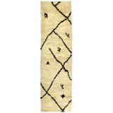 Moroccan Hand Woven Cotton and Wool Abstract Area Rug