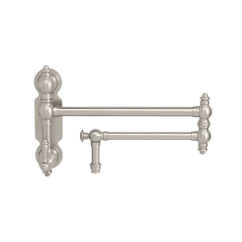 Traditional Wall Mounted Potfiller - Lever Handle, Black Nickel