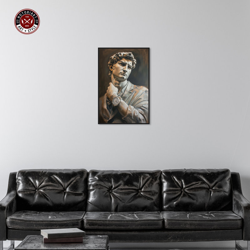 Classy Sculpture Black Framed Canvas Wall Art, 16" x 11"